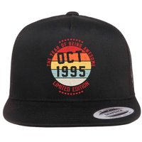 Oct 1995 Birthday The Year Of Being Awesome Gift Flat Bill Trucker Hat