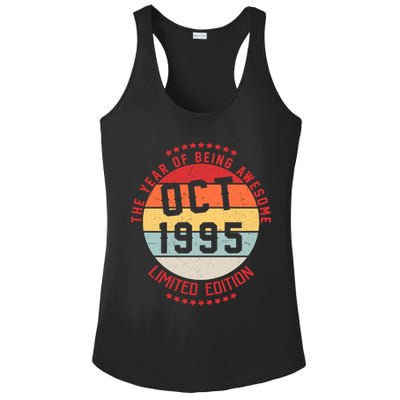 Oct 1995 Birthday The Year Of Being Awesome Gift Ladies PosiCharge Competitor Racerback Tank