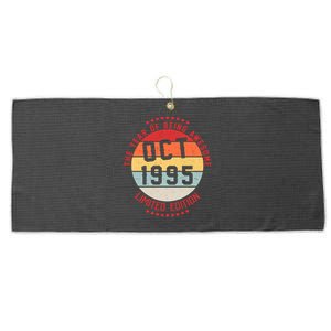 Oct 1995 Birthday The Year Of Being Awesome Gift Large Microfiber Waffle Golf Towel