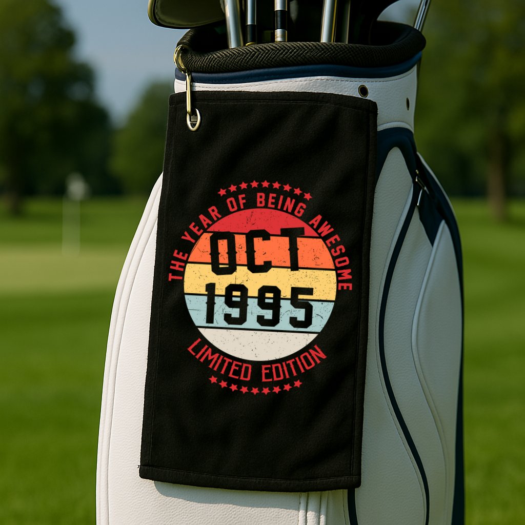 Oct 1995 Birthday The Year Of Being Awesome Gift Golf Towel