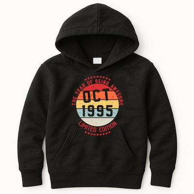 Oct 1995 Birthday The Year Of Being Awesome Gift Kids Hoodie