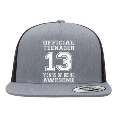 .O.fficial 13th Birthday Celebration Gifts for Teenagers Flat Bill Trucker Hat