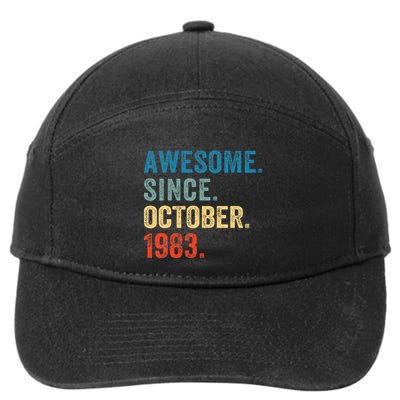 October 1983 Celebrating 40 Years old birthday 7-Panel Snapback Hat