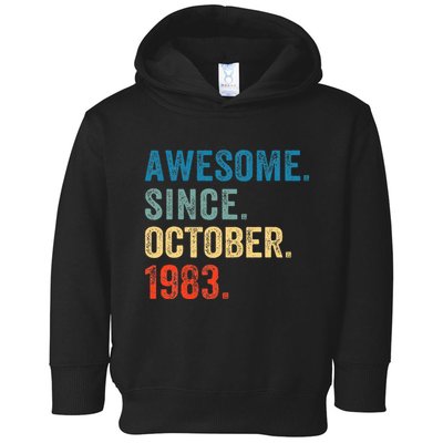 October 1983 Celebrating 40 Years old birthday Toddler Hoodie
