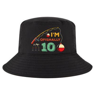 Ofishally 10 Cute 10th Birthday Fishing Gift Ten Year Old Cool Comfort Performance Bucket Hat