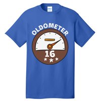 Oldometer 16 Gift Tall T-Shirt