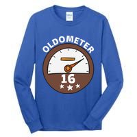 Oldometer 16 Gift Tall Long Sleeve T-Shirt