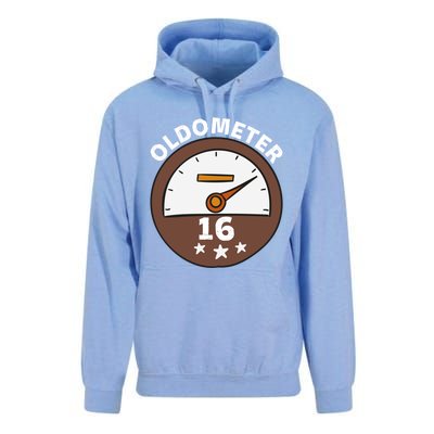 Oldometer 16 Gift Unisex Surf Hoodie