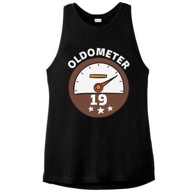 Oldometer 19 Gift Ladies PosiCharge Tri-Blend Wicking Tank