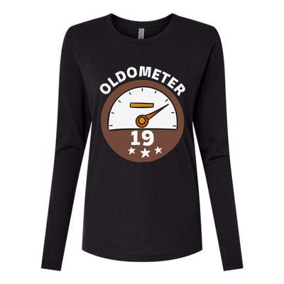 Oldometer 19 Gift Womens Cotton Relaxed Long Sleeve T-Shirt