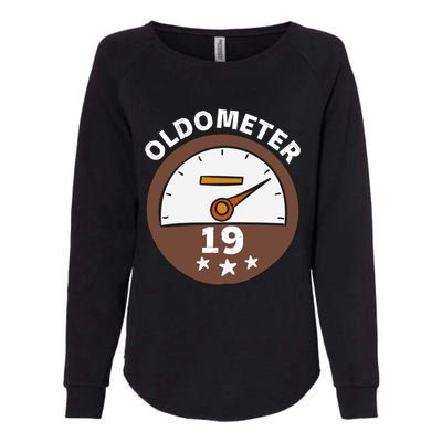 Oldometer 19 Gift Womens California Wash Sweatshirt