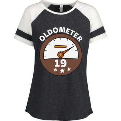 Oldometer 19 Gift Enza Ladies Jersey Colorblock Tee