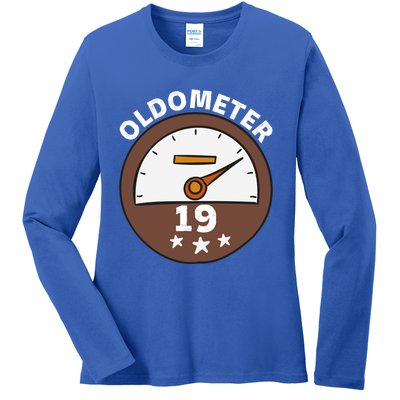 Oldometer 19 Gift Ladies Long Sleeve Shirt