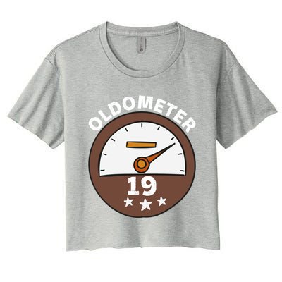 Oldometer 19 Gift Women's Crop Top Tee