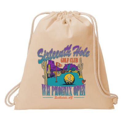 Open 16th Hole Open The PeopleS Open Sun Drawstring Bag
