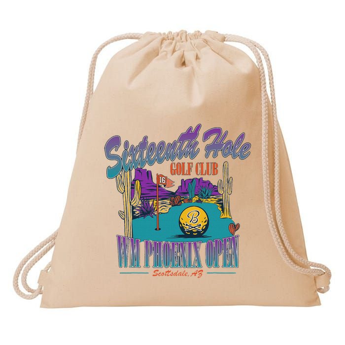 Open 16th Hole Open The PeopleS Open Sun Drawstring Bag