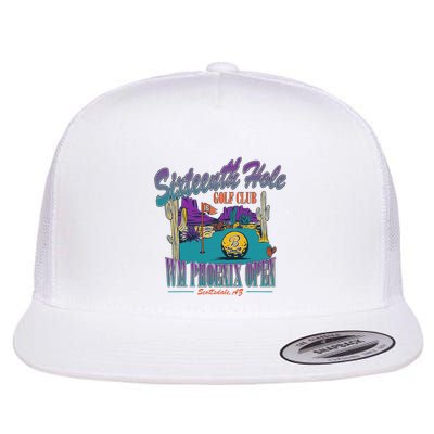 Open 16th Hole Open The PeopleS Open Sun Flat Bill Trucker Hat