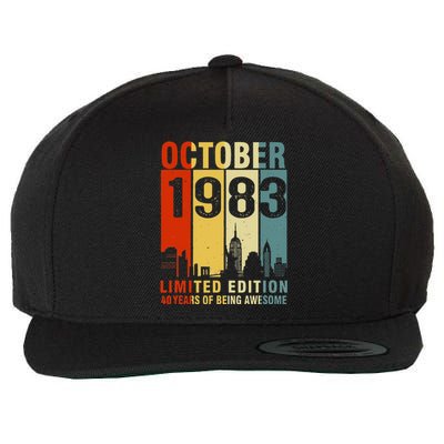 October 1983 Limited Edition 40 Years Of Being Awesome Wool Snapback Cap