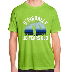 Ofishally 16 Years Old Fisherman 16th Birthday Fishing Adult ChromaSoft Performance T-Shirt