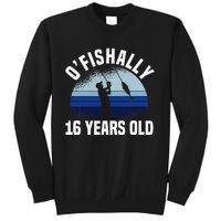 Ofishally 16 Years Old Fisherman 16th Birthday Fishing Sweatshirt