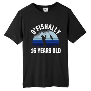 Ofishally 16 Years Old Fisherman 16th Birthday Fishing Tall Fusion ChromaSoft Performance T-Shirt