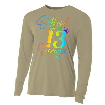 Officenager 13 Years Old 13th Birthday Gifts Cooling Performance Long Sleeve Crew