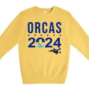 Orcas 2024 Awareness Premium Crewneck Sweatshirt