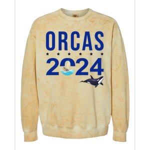 Orcas 2024 Awareness Colorblast Crewneck Sweatshirt