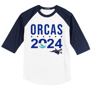 Orcas 2024 Awareness Baseball Sleeve Shirt