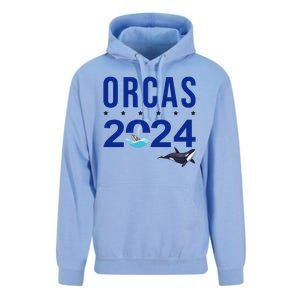 Orcas 2024 Awareness Unisex Surf Hoodie