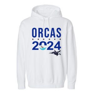 Orcas 2024 Awareness Garment-Dyed Fleece Hoodie