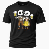 Oktoberfest 2023 Beer Drinking Skeleton Couple Performance Shirt