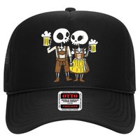 Oktoberfest 2023 Beer Drinking Skeleton Couple Hat