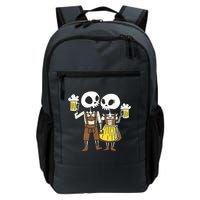 Oktoberfest 2023 Beer Drinking Skeleton Couple Backpack