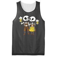 Oktoberfest 2023 Beer Drinking Skeleton Couple Mesh Reversible Basketball Jersey Tank