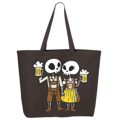 Oktoberfest 2023 Beer Drinking Skeleton Couple 25L Jumbo Tote