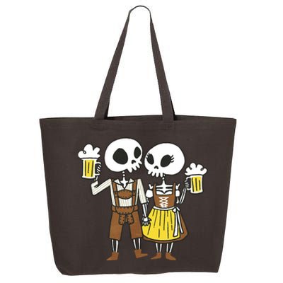 Oktoberfest 2023 Beer Drinking Skeleton Couple 25L Jumbo Tote