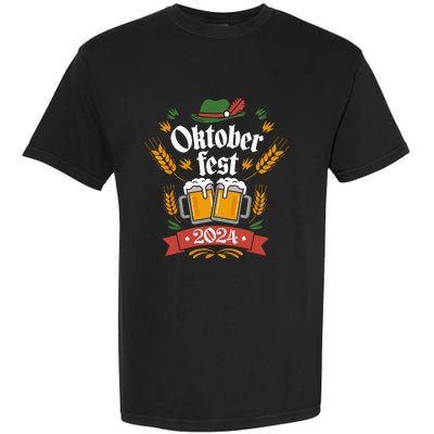 Oktoberfest 2024 Funny Oktoberfest 2024 Costume Garment-Dyed Heavyweight T-Shirt