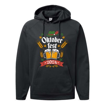 Oktoberfest 2024 Funny Oktoberfest 2024 Costume Performance Fleece Hoodie