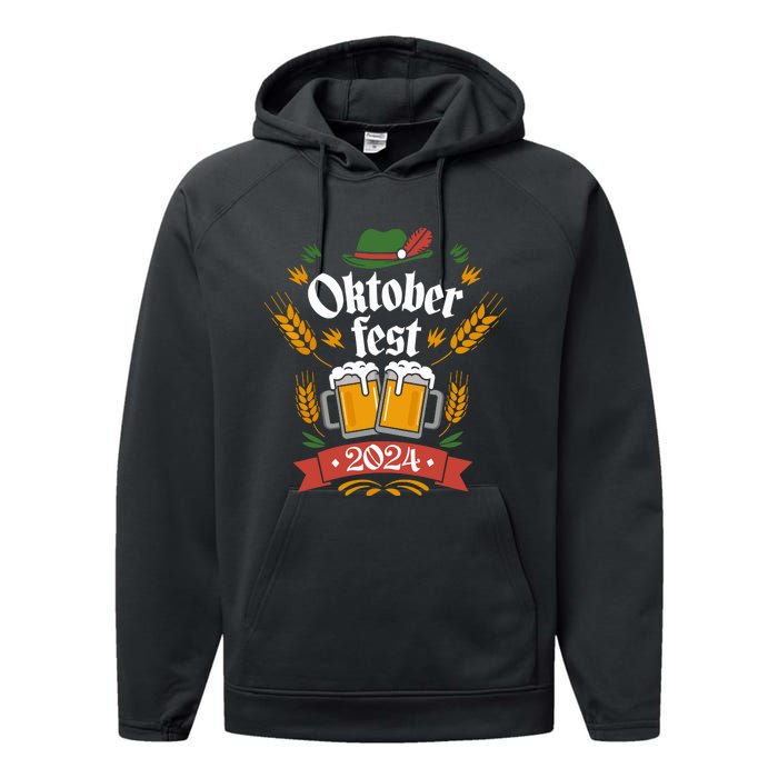 Oktoberfest 2024 Funny Oktoberfest 2024 Costume Performance Fleece Hoodie