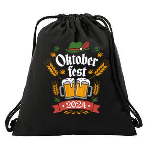 Oktoberfest 2024 Funny Oktoberfest 2024 Costume Drawstring Bag