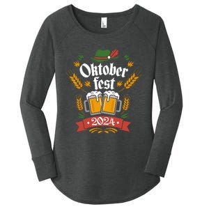 Oktoberfest 2024 Funny Oktoberfest 2024 Costume Women's Perfect Tri Tunic Long Sleeve Shirt