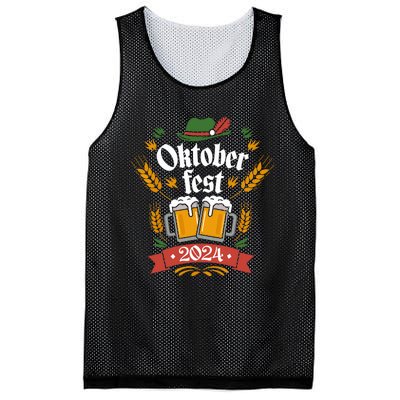 Oktoberfest 2024 Funny Oktoberfest 2024 Costume Mesh Reversible Basketball Jersey Tank