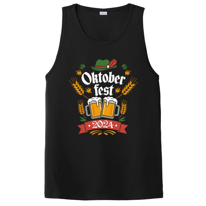 Oktoberfest 2024 Funny Oktoberfest 2024 Costume PosiCharge Competitor Tank