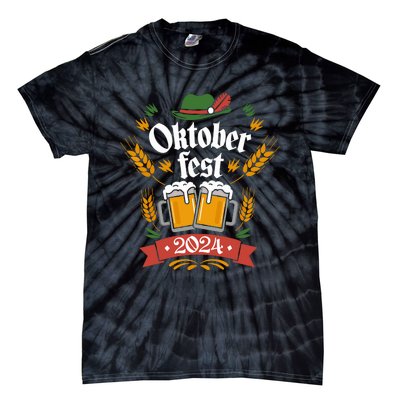 Oktoberfest 2024 Funny Oktoberfest 2024 Costume Tie-Dye T-Shirt