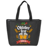 Oktoberfest 2024 Funny Oktoberfest 2024 Costume Zip Tote Bag