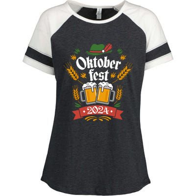 Oktoberfest 2024 Funny Oktoberfest 2024 Costume Enza Ladies Jersey Colorblock Tee