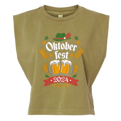 Oktoberfest 2024 Funny Oktoberfest 2024 Costume Garment-Dyed Women's Muscle Tee