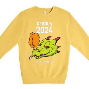 Otaola 2024 Hay Que Joderse Funny Dragon Marijuana Legal Premium Crewneck Sweatshirt