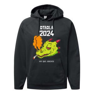 Otaola 2024 Hay Que Joderse Funny Dragon Marijuana Legal Performance Fleece Hoodie